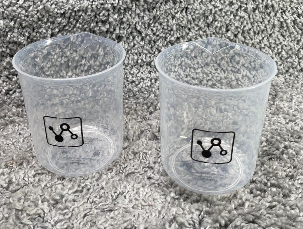 Set of 2 Disneyland Avengers Campus PYM Test Kitchen Tasting Lab Beakers Marvel